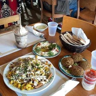 Loaded Shawarma Fries  Cheese Stuffed Falafel Hummus Turkish Coffee Milkeshakes
