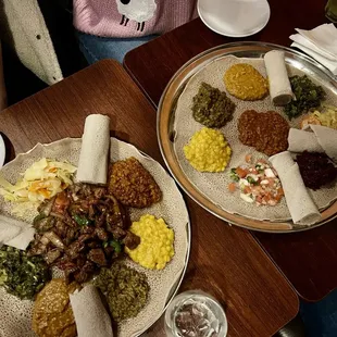 Vegan Platter (8 items) Lamb Tibs