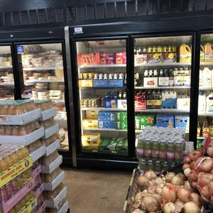 a display of meat products
