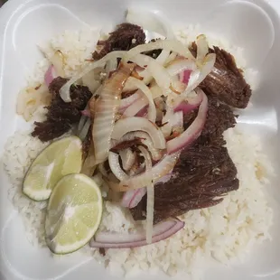 Vaca Frita freshly made with amazing Cuban flavor!