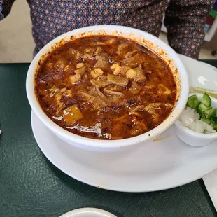 Menudo with metal scrubber included..GROSS!