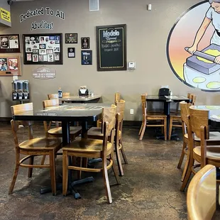 Inside dining area