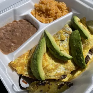 Asada Omelette Breakfast