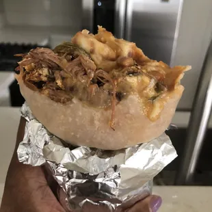 Machaca Breakfast Burrito