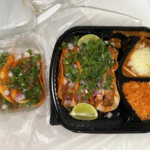 3 Chicken Birria Cheesy Tacos Combo &amp; 2 additional tacos