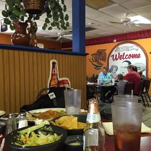 Inside Resturant.
