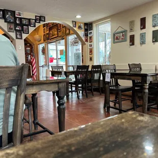 The view of the entry from my table as I wait for lunch...