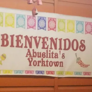 a sign for a mexican restaurant