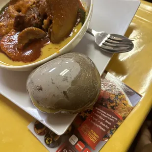 Amala and Ewedu (excuse my spelling)