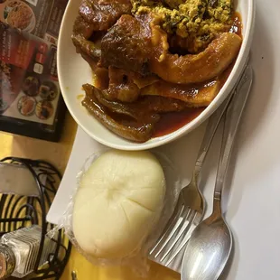 Pounded Yum and Assorted meats