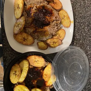 Ewa Agonyin served with plantains