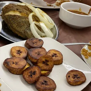 Fried Plantain Fufu Whole Grilled Tilapia