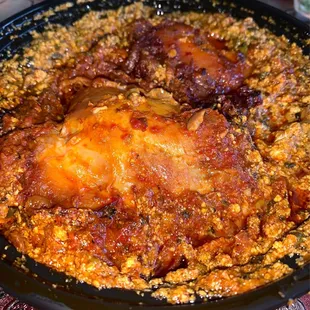 Egusi with chicken