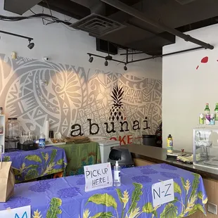 the interior of a coffee shop