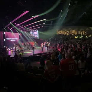 Main Stage at Main campus from the left of the pews.