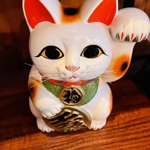 Die Gelder Katze will alles deinen Geld haben. Vergiss nicht mit Bargeld oder Kreditkarte zahlen.