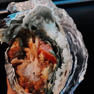 Fried Chicken Burrito (contains gluten)