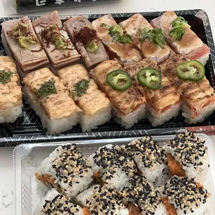 sushi, food, sashimi, sushi and sashimi