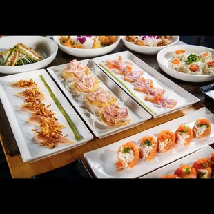 food, sushi and sashimi, sushi, sashimi