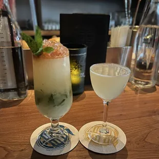 horchata colada + "over proof" daiquiri