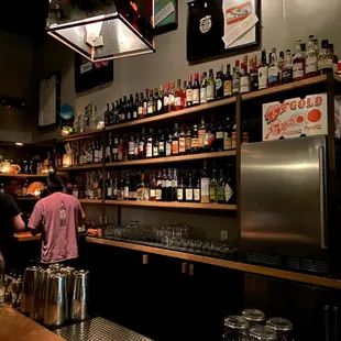 a man and a woman at a bar