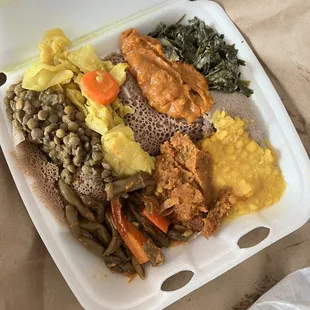 disappointing -Vegetarian Combination Choice of 7 Samplers