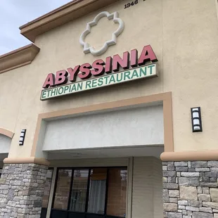 Outside of the restaurant