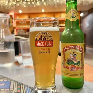 Nothing better w/Ethiopian food than Ethiopian beer!