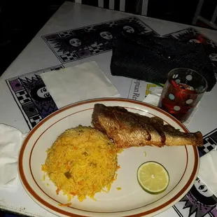 Croaker and rice
