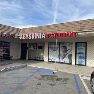 he outside of the restaurant