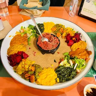 Veggie special and beef kotfi