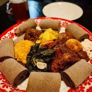 2 entrees on 1 big platter