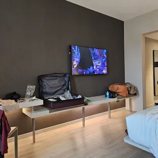 Setting up shop for the weekend.