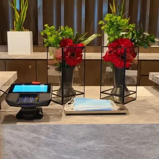 Beautiful !! This is located at check in desk.