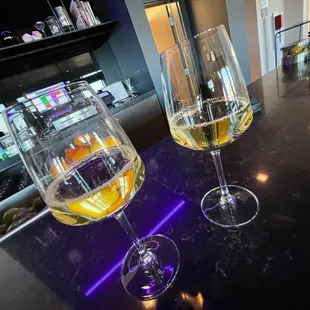 chardonnay glass $10 each at the bar
