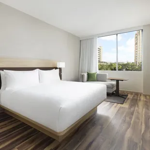 Book with no resort fees. King room city view