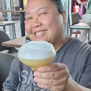 And there you are. A happy recipient with a pretty face.