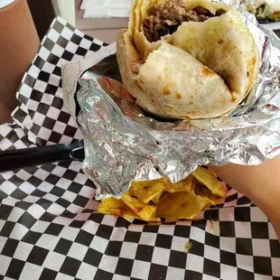 Asada burrito