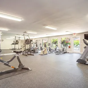 Our fitness center offers cardio and weigh machines