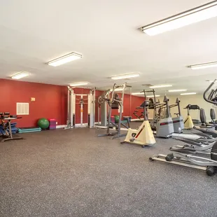 Our fitness center offers cardio and weigh machines