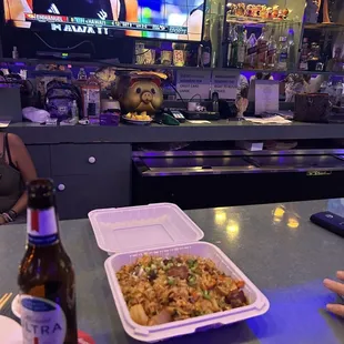 Great place to have a few drinks watch sports, sing karaoke and the food is always good.