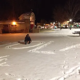 The artist in his work :)