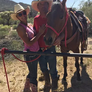 Our wonderful horse riding hosts - so amazing.