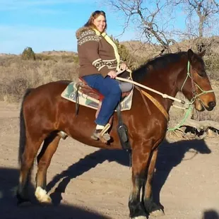 Large horses for larger gals :)