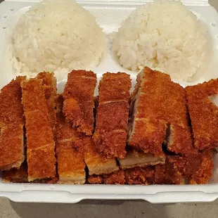 Chicken katsu plate! ($12)