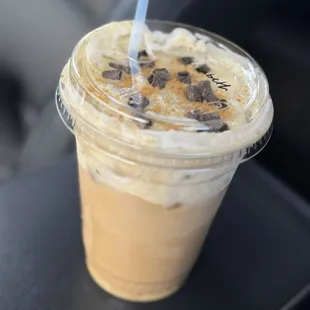 Banana cream pie latte