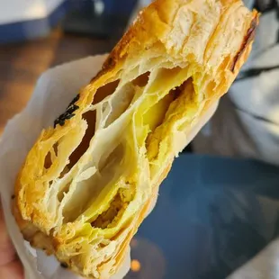 Curry potato bread - light curry flavor, flaky