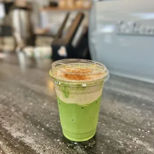 Banana Cream Pie Matcha ($6.50)