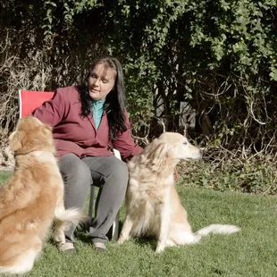 Erin, Sugar and Spice enjoying playtime