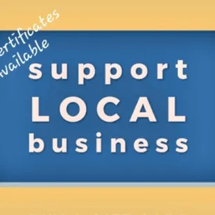 Gift Certificates Availbe